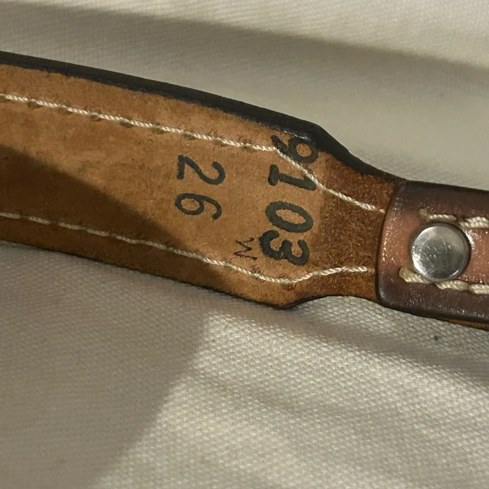 Johnson And Held Belt Buckle End of the Trail Design Native American/ Belt 26